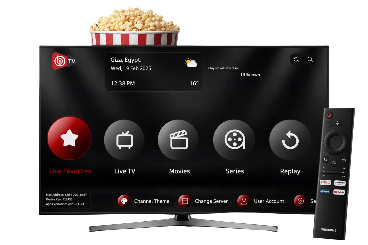 IBO Player IPTV 6 Monate auf Smart TV